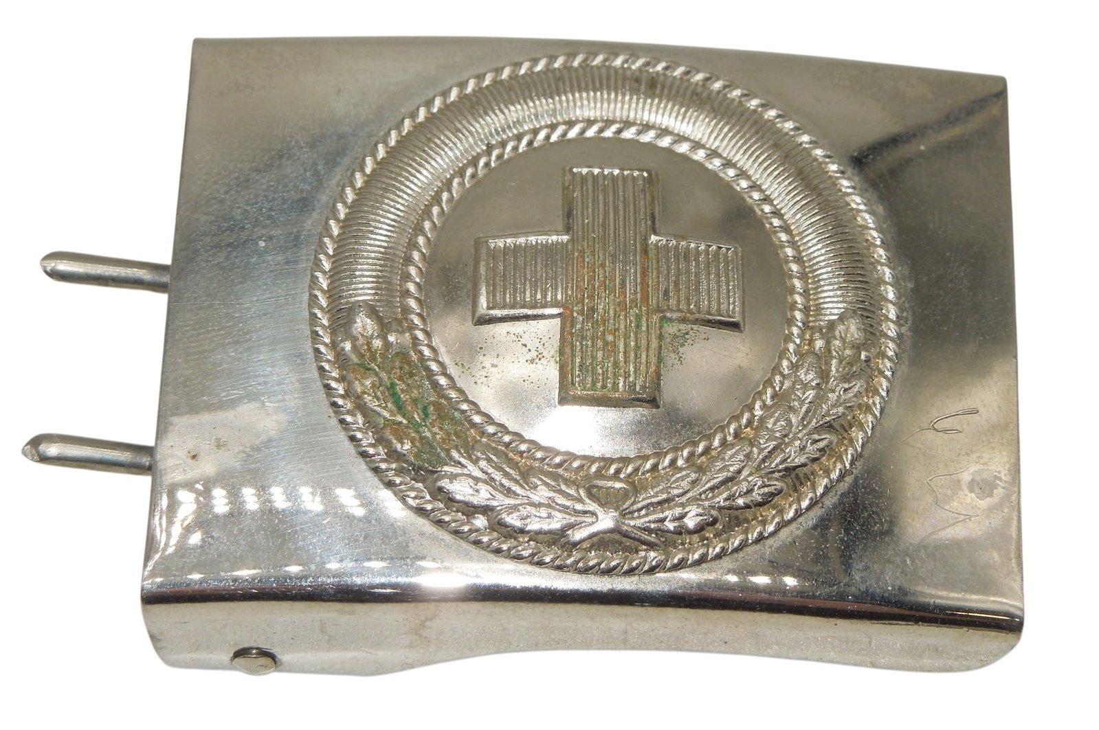 WWII German Red Cross Military Belt Buckle: WWII as shown.