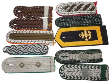 Lot German WWII Customs Police Fire Kriegsmarine RSV Shoulder Boards