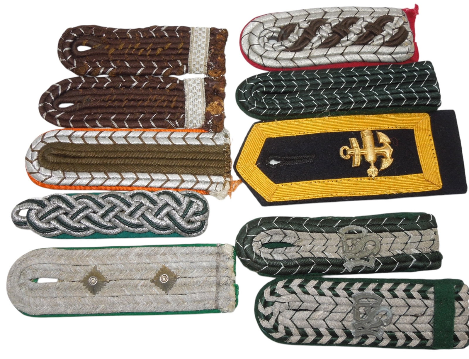 Lot German WWII Customs Police Fire Kriegsmarine RSV Shoulder Boards: WWII as shown.