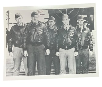 WWII Doolittle Raiders Crew Bomber Pilot Bill Bower Signed Photo