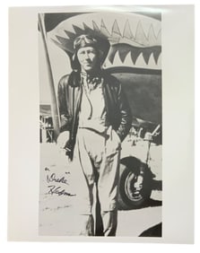 WWII AVG Flying Tigers Ace in a Day Robert Duke Hedman Signed Photo