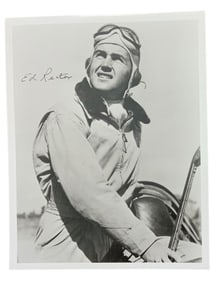 WWII Fighter Pilot Ace Ed Rector Signed Photo Flying Tigers AVG