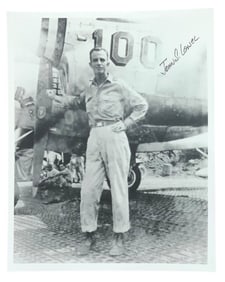 WWII Double Ace John S. Loisel 5th Air Force 300+ Combat Missions Signed Photo