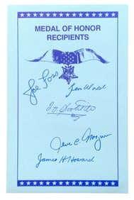 WWII Medal of Honor MOH Foss Doolittle Walsh Howard Morgan Signed Book Plate