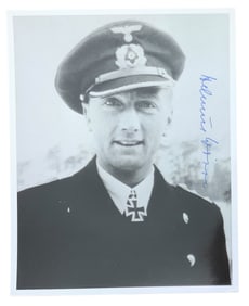 WWII German U-Boat U-159 Commander Helmut Witte Signed Photo Knights Cross