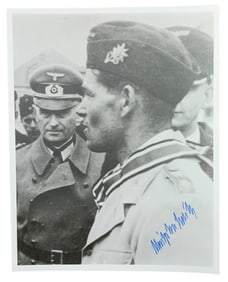 WWII German U-Boat Commander Georg Wilhelm Schulz Knights Cross Signed Photo