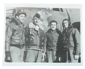 WWII B-26 Pilot James Siegling 323rd Bomb Group, 456th BS, 9th Air Force Signed Photo