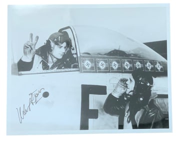 WWII Era ACE Urban Drew P-51 Fighter Pilot Signed Photo