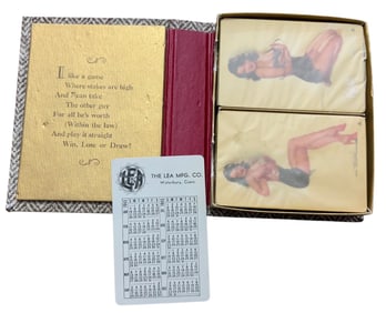 RARE WWII 1945 PinUp Girls Playing Cards Complete Unused Double Set Mac Thorson