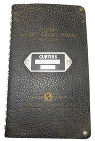 WWII Curtiss Aircraft Standard Workers Manual Book Burbank, California