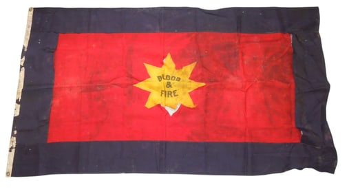 Vintage 1920s Salvation Army Blood & Fire Flag