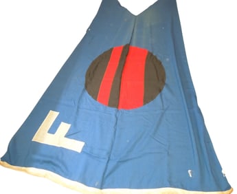 Vintage WWII British SS Queen of Bermuda Furness Lines Maritime War Ship Flag