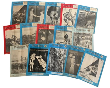 WWII 1943 & 1944 Army Infantry School Pine Bur News Fort Benning, Georgia Lot (15)