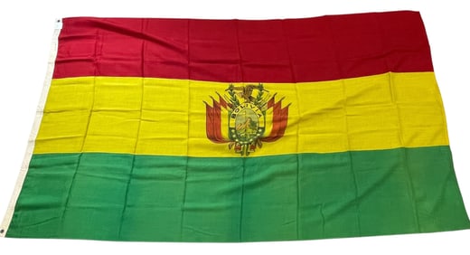 1948 Flag of Bolivia & Government Transmittal Letter