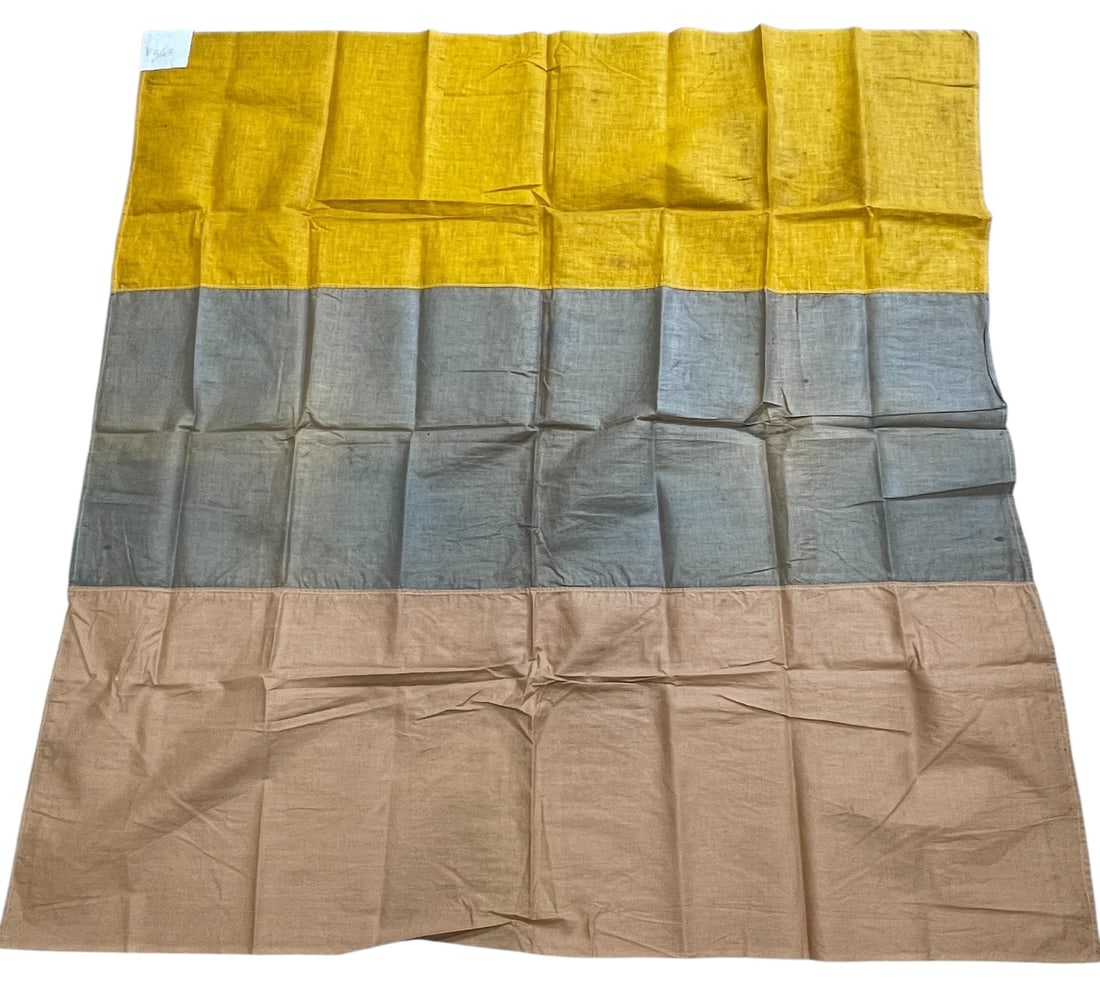 Rare 1950s Flag of Free Independent Lithuania & Letter: Flag from the Dr. Clarence Rungee flag collection measuring approximately 3 feet by 3 feet in size. Fair condition with wear and soiling. Comes with a 1952 letter and an inventory sheet.