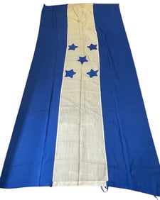 1940s Large Cotton Merchant Maritime Ship Flag of Honduras