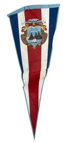 1970s Desk Flag of Costa Rica President Jose Figures
