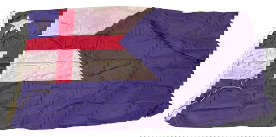 1970s Maritime Ship Isbrandtsten Lines Nylon Flag