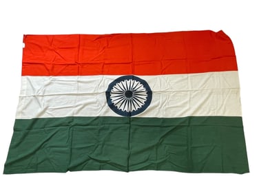 1955 Flag of India From US Ambassador John Sherman Cooper