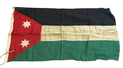 WWII Flown National Flag of Iraq & Letter