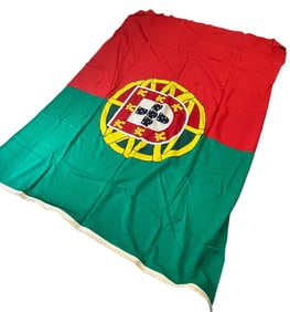 Large WWII Portugal Flag Flown At Azores Islands & Government Letter