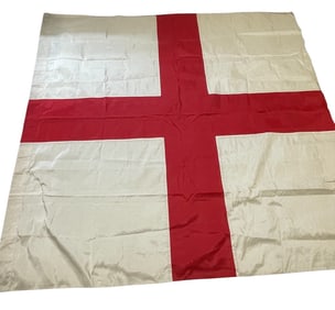 WWII England St. Georges Cross Flown on Naval Transport Ship D-Day Normandy