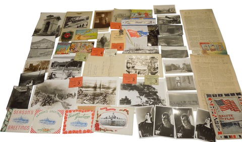 WWI - Vietnam US Military Paper Photo Document Bonanza Post Card Doughboy