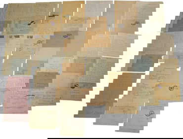 Large Lot WWII German Military Wehrmacht Letters Feldpost