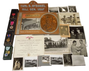 WWII - 1950s USAF General Goodwill Flight to Brazil Named Medal Archive