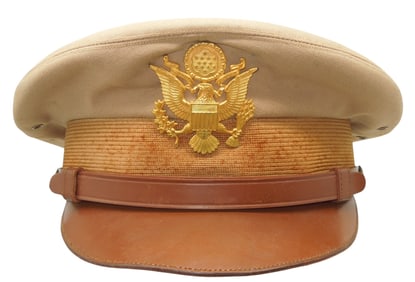 WWII US Army Named Lt. Colonel Crusher Visor Cap Hat