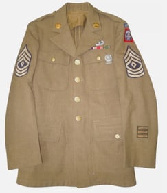 WWII US Army 82nd Airborne Paratrooper Uniform Jacket British Patch Wing