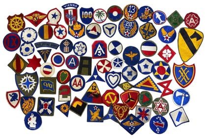 Lot WWII US Army & Army Air Force AAF Cut Edge Patches Insignia