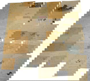 WWII German Military Wehrmacht Stamped Feldpost Letters Lot