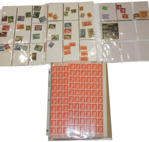 Lot WWII German Reich Postage Stamps & Adolf Hitler