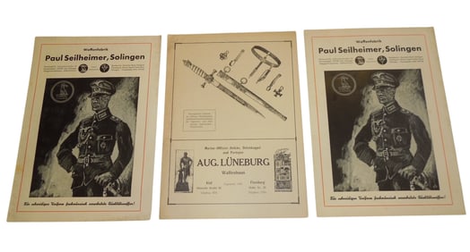 WWII German Sword Dagger Bayonet Catalogs Seilheimer Solingen