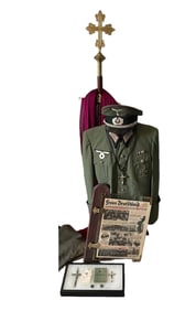 Named WWII German Wehrmacht Chaplain Stalingrad POW Uniform Archive