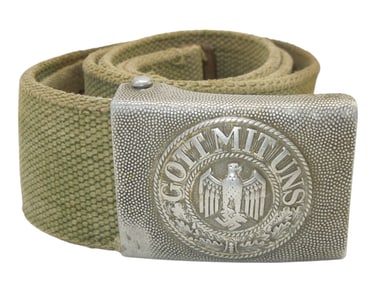 WWII German Afrika Korps Belt & Buckle