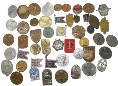 Huge Lot WWII German Military & NSDAP Tinnie Pins & Badges