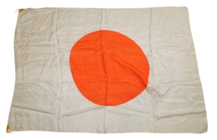 Large WWII Silk Japanese Empire Military Flag