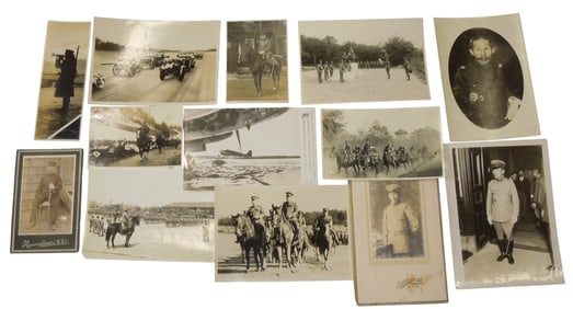 Lot WWII Japanese Japan Soldier Officer Flag Horse Photographs