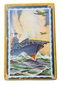 Assembly WWII Navy Aircraft Carrier Pinochle Playing Cards
