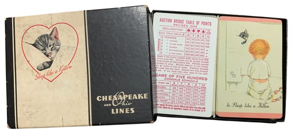 Pack Chesapeake & Ohio Lines (C & O) Railroad Playing Cards