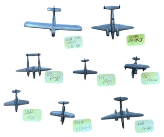 US Army Air Force & Navy Cruver Aircraft Spotter Recognition Planes Lot (8) #1