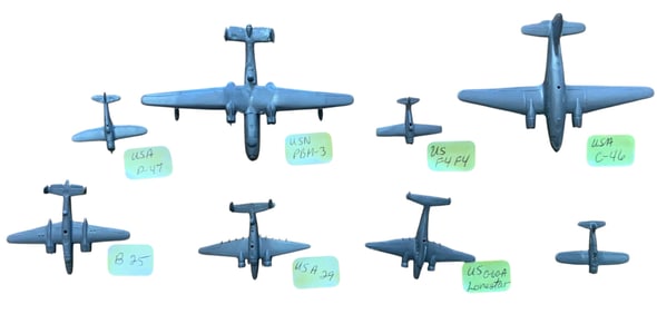 US Army Air Force & Navy Cruver Aircraft Spotter Recognition Planes Lot (8) #2