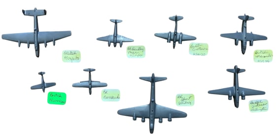 RAF Royal Air Force Cruver Aircraft Spotter Recognition Planes Lot (8)