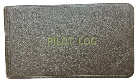 WWII 1939-1942 Pilot Log Book Named