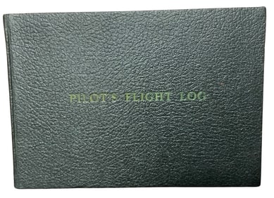 WWII 1943 Pilots Log Book Named Pilot Horne