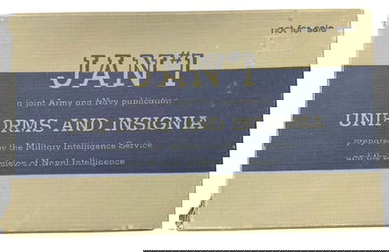 WWII 1945 Army / Navy Uniforms & Insignia Manual Unused Japan Germany Italy France plus more