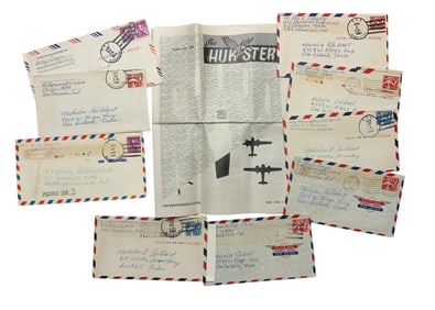 1960s Vietnam War US Navy USS Bennington Letters Lot & Hukster Newsletter Issue #1