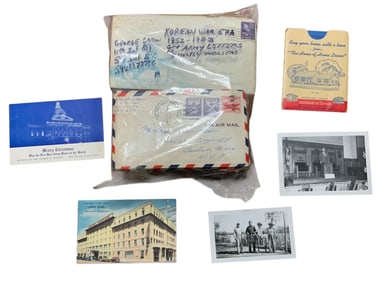 Korean War Era 1952-53 Army Named Overseas Letters, Photos